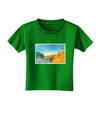 Castlewood Canyon Watercolor Toddler T-Shirt Dark-Toddler T-Shirt-TooLoud-Clover-Green-2T-Davson Sales