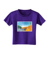 Castlewood Canyon Watercolor Toddler T-Shirt Dark-Toddler T-Shirt-TooLoud-Purple-2T-Davson Sales