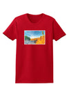 Castlewood Canyon Watercolor Womens Dark T-Shirt-TooLoud-Red-X-Small-Davson Sales