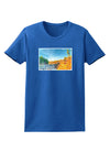 Castlewood Canyon Watercolor Womens Dark T-Shirt-TooLoud-Royal-Blue-X-Small-Davson Sales