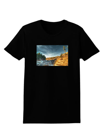 Castlewood Canyon Womens Dark T-Shirt-TooLoud-Black-X-Small-Davson Sales