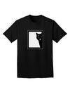Cat Peeking Adult Dark T-Shirt by TooLoud-Mens T-Shirt-TooLoud-Black-Small-Davson Sales