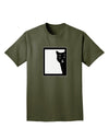 Cat Peeking Adult Dark T-Shirt by TooLoud-Mens T-Shirt-TooLoud-Military-Green-Small-Davson Sales