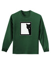 Cat Peeking Adult Long Sleeve Dark T-Shirt by TooLoud-TooLoud-Dark-Green-Small-Davson Sales