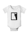 Cat Peeking Baby Romper Bodysuit by TooLoud-Baby Romper-TooLoud-White-06-Months-Davson Sales