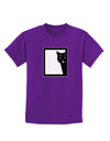 Cat Peeking Childrens Dark T-Shirt by TooLoud-Childrens T-Shirt-TooLoud-Purple-X-Small-Davson Sales