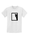 Cat Peeking Childrens T-Shirt by TooLoud-Childrens T-Shirt-TooLoud-White-X-Small-Davson Sales