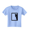 Cat Peeking Toddler T-Shirt by TooLoud-Toddler T-Shirt-TooLoud-Aquatic-Blue-2T-Davson Sales