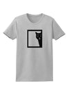 Cat Peeking Womens T-Shirt by TooLoud-Womens T-Shirt-TooLoud-AshGray-X-Small-Davson Sales