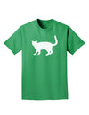 Cat Silhouette Design Adult Dark T-Shirt by TooLoud-Mens T-Shirt-TooLoud-Kelly-Green-Small-Davson Sales