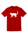 Cat Silhouette Design Adult Dark T-Shirt by TooLoud-Mens T-Shirt-TooLoud-Red-Small-Davson Sales