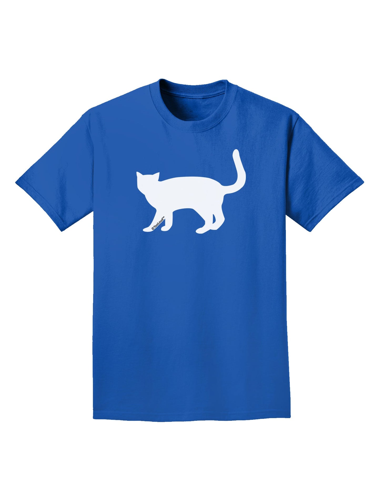 Cat Silhouette Design Adult Dark T-Shirt by TooLoud-Mens T-Shirt-TooLoud-Royal-Blue-Small-Davson Sales