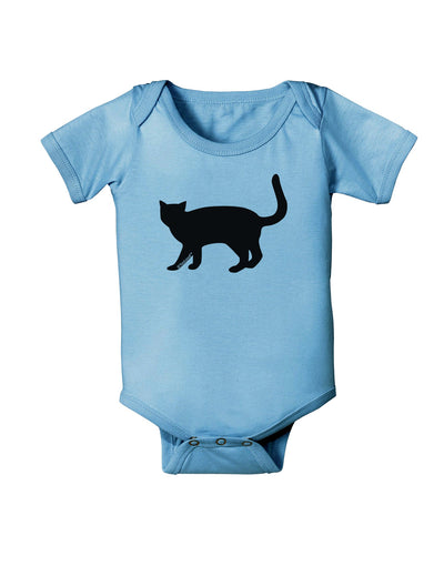 Cat Silhouette Design Baby Romper Bodysuit by TooLoud-Baby Romper-TooLoud-Light-Blue-06-Months-Davson Sales