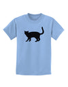 Cat Silhouette Design Childrens T-Shirt by TooLoud-Childrens T-Shirt-TooLoud-Light-Blue-X-Small-Davson Sales