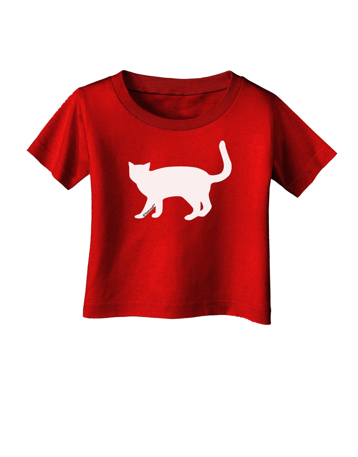 Cat Silhouette Design Infant T-Shirt Dark by TooLoud-Infant T-Shirt-TooLoud-Red-06-Months-Davson Sales