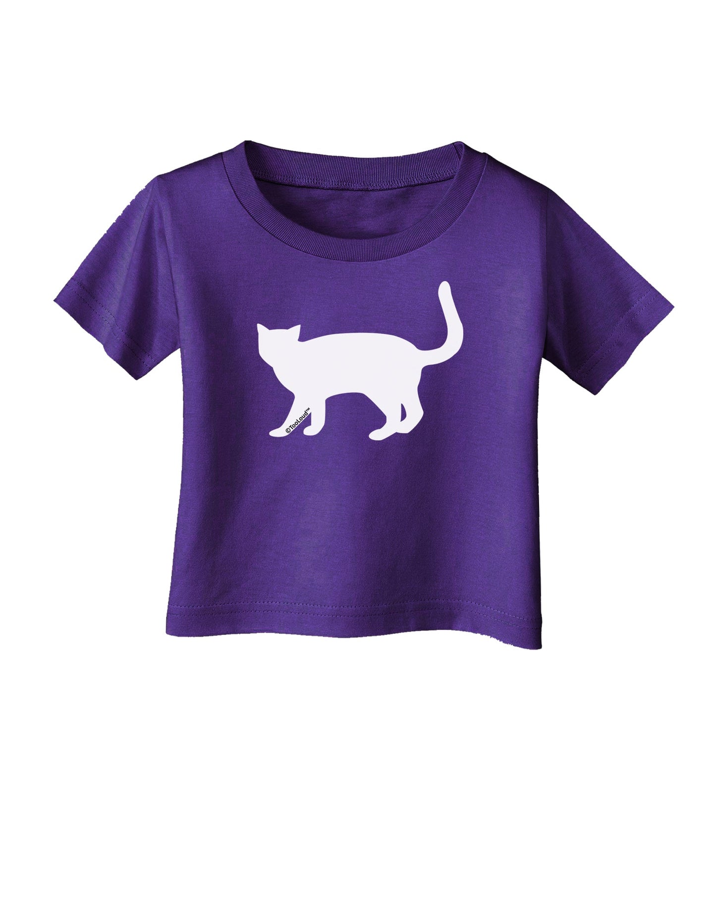 Cat Silhouette Design Infant T-Shirt Dark by TooLoud-Infant T-Shirt-TooLoud-Purple-06-Months-Davson Sales