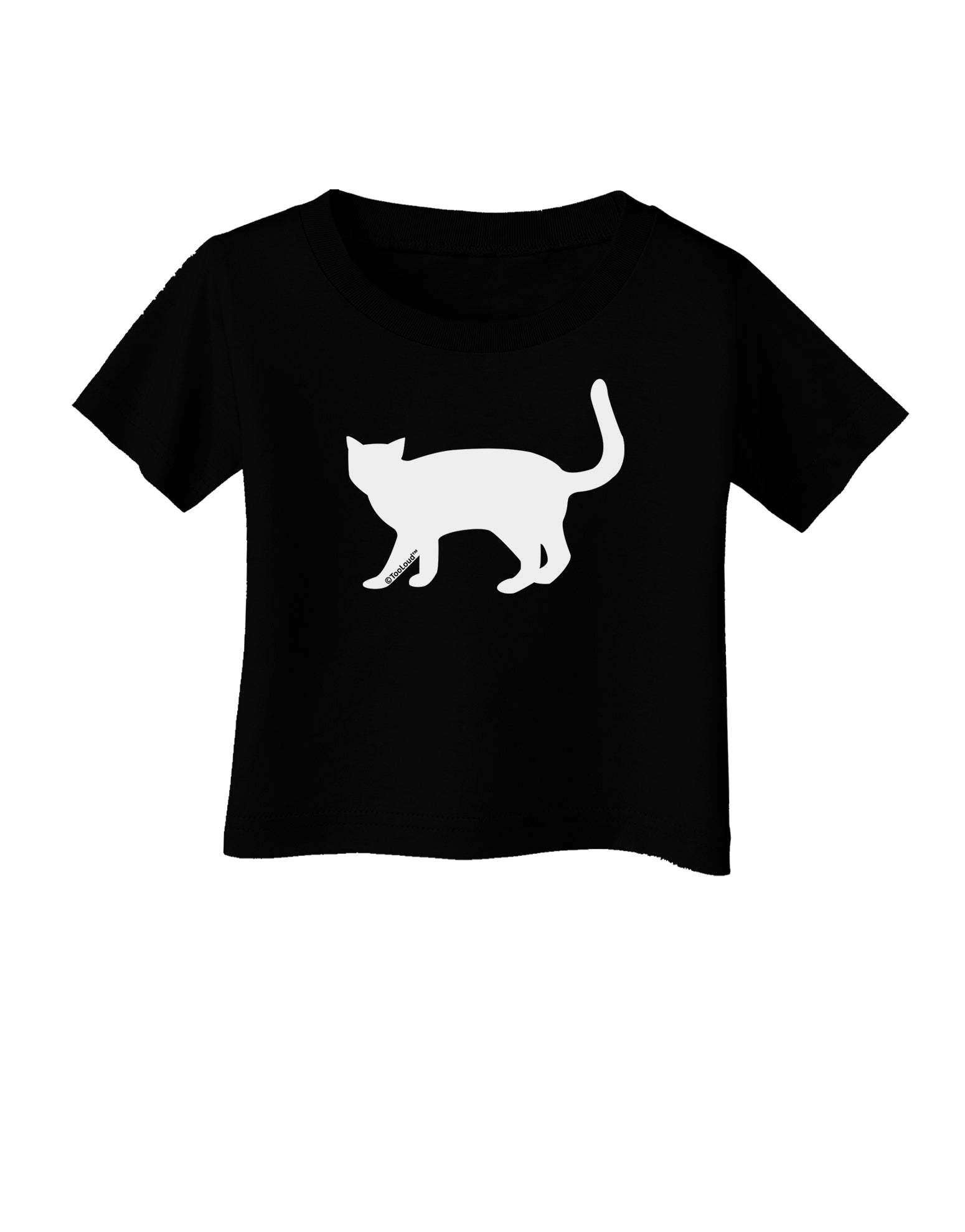 Cat Silhouette Design Infant T-Shirt Dark by TooLoud-Infant T-Shirt-TooLoud-Black-06-Months-Davson Sales