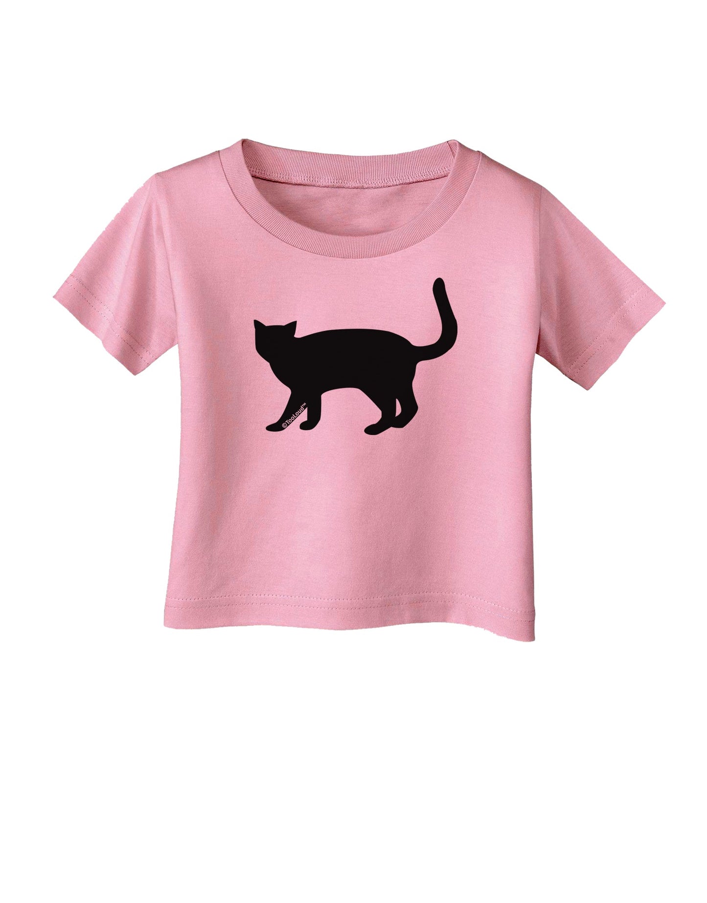 Cat Silhouette Design Infant T-Shirt by TooLoud-Infant T-Shirt-TooLoud-Candy-Pink-06-Months-Davson Sales