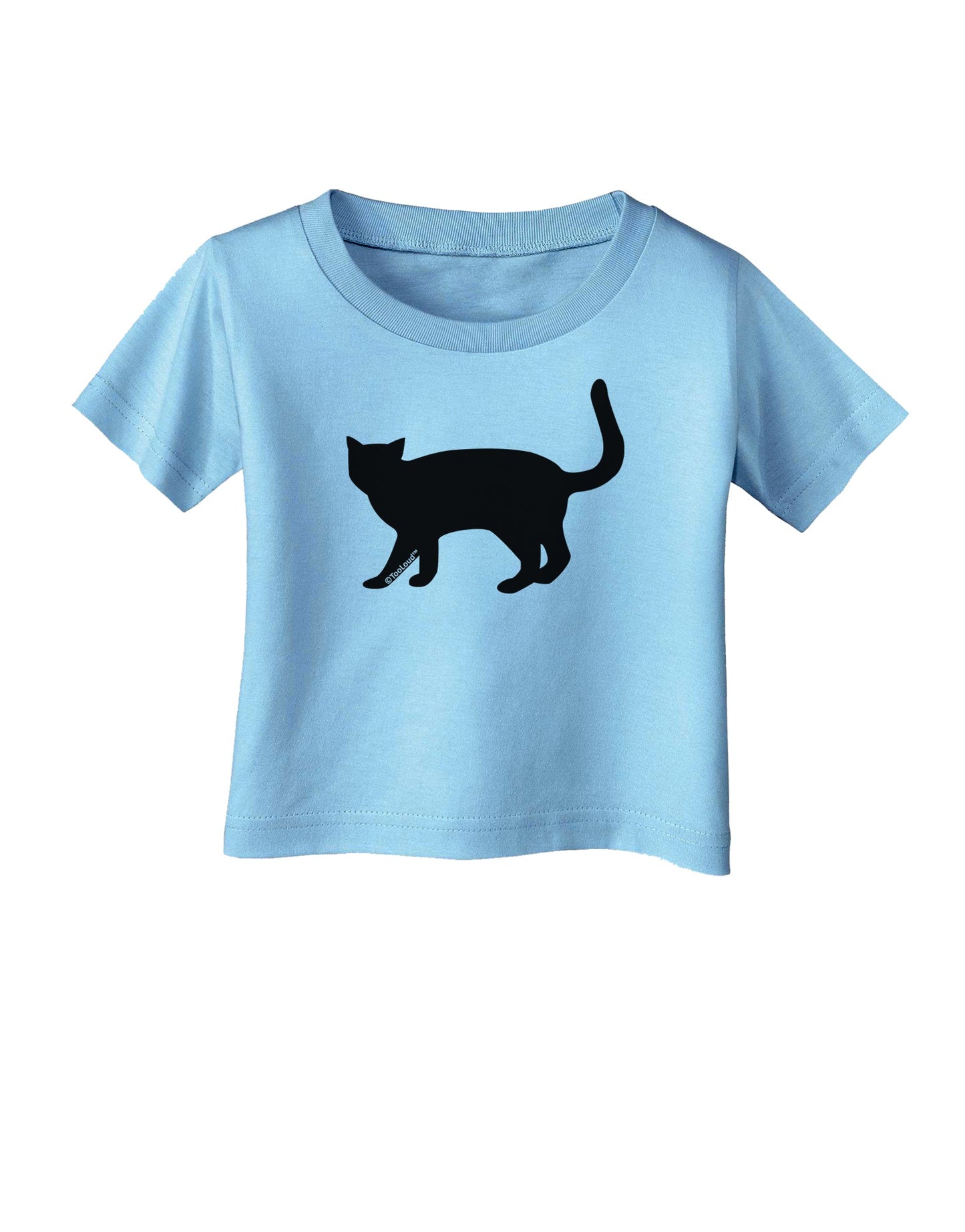 Cat Silhouette Design Infant T-Shirt by TooLoud-Infant T-Shirt-TooLoud-Aquatic-Blue-06-Months-Davson Sales