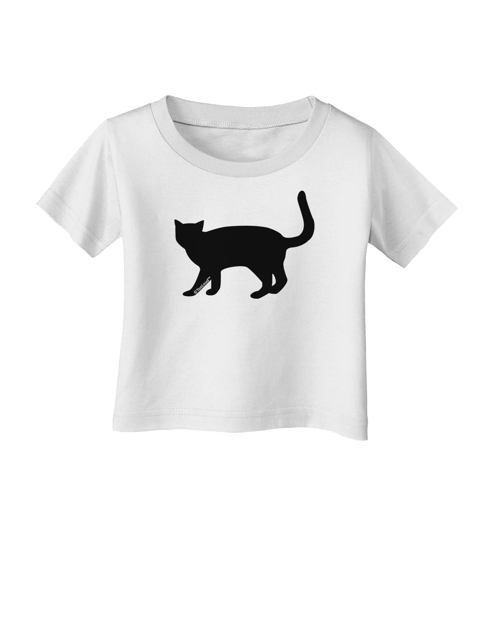 Cat Silhouette Design Infant T-Shirt by TooLoud-Infant T-Shirt-TooLoud-White-06-Months-Davson Sales
