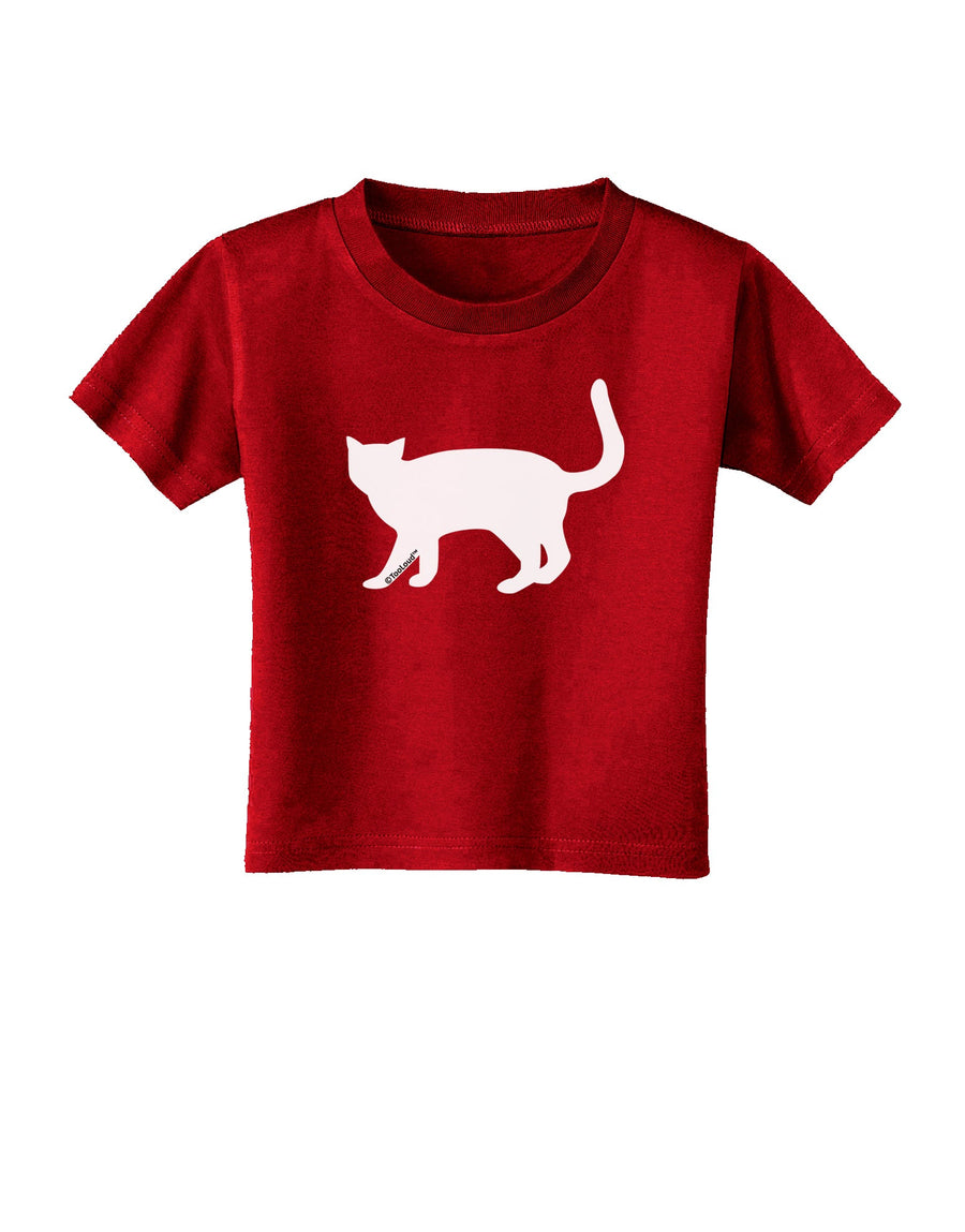 Cat Silhouette Design Toddler T-Shirt Dark by TooLoud-Toddler T-Shirt-TooLoud-Black-2T-Davson Sales