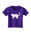 Cat Silhouette Design Toddler T-Shirt Dark by TooLoud-Toddler T-Shirt-TooLoud-Purple-2T-Davson Sales