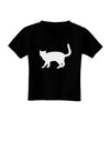 Cat Silhouette Design Toddler T-Shirt Dark by TooLoud-Toddler T-Shirt-TooLoud-Black-2T-Davson Sales