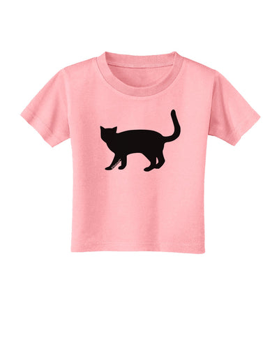 Cat Silhouette Design Toddler T-Shirt by TooLoud-Toddler T-Shirt-TooLoud-Candy-Pink-2T-Davson Sales