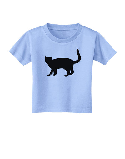 Cat Silhouette Design Toddler T-Shirt by TooLoud-Toddler T-Shirt-TooLoud-Aquatic-Blue-2T-Davson Sales