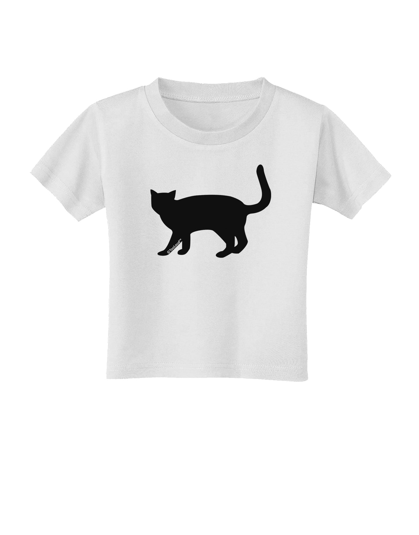 Cat Silhouette Design Toddler T-Shirt by TooLoud-Toddler T-Shirt-TooLoud-White-2T-Davson Sales