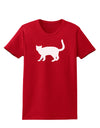 Cat Silhouette Design Womens Dark T-Shirt by TooLoud-Womens T-Shirt-TooLoud-Red-X-Small-Davson Sales