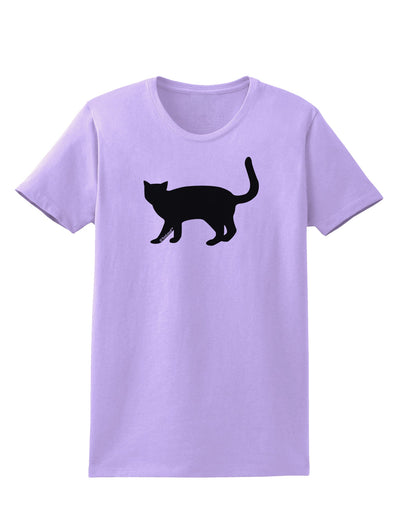 Cat Silhouette Design Womens T-Shirt by TooLoud-Womens T-Shirt-TooLoud-Lavender-X-Small-Davson Sales