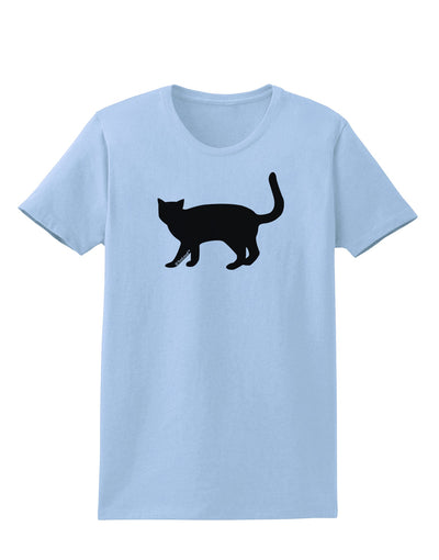 Cat Silhouette Design Womens T-Shirt by TooLoud-Womens T-Shirt-TooLoud-Light-Blue-X-Small-Davson Sales