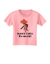 Cat with Pink Sombrero - Happy Cinco de Meow Toddler T-Shirt by TooLoud-Toddler T-Shirt-TooLoud-Candy-Pink-2T-Davson Sales