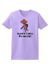 Cat with Pink Sombrero - Happy Cinco de Meow Womens T-Shirt by TooLoud-Womens T-Shirt-TooLoud-Lavender-X-Small-Davson Sales