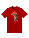 Cat with Pink Sombrero and Sunglasses Adult Dark T-Shirt by TooLoud-Mens T-Shirt-TooLoud-Red-Small-Davson Sales