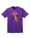 Cat with Pink Sombrero and Sunglasses Adult Dark T-Shirt by TooLoud-Mens T-Shirt-TooLoud-Purple-Small-Davson Sales