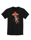 Cat with Pink Sombrero and Sunglasses Childrens Dark T-Shirt by TooLoud-Childrens T-Shirt-TooLoud-Black-X-Small-Davson Sales