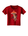 Cat with Pink Sombrero and Sunglasses Toddler T-Shirt Dark by TooLoud-Toddler T-Shirt-TooLoud-Red-2T-Davson Sales