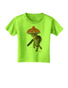 Cat with Pink Sombrero and Sunglasses Toddler T-Shirt by TooLoud-Toddler T-Shirt-TooLoud-Lime-Green-2T-Davson Sales