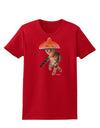 Cat with Pink Sombrero and Sunglasses Womens Dark T-Shirt by TooLoud-Womens T-Shirt-TooLoud-Red-X-Small-Davson Sales