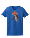 Cat with Pink Sombrero and Sunglasses Womens Dark T-Shirt by TooLoud-Womens T-Shirt-TooLoud-Royal-Blue-X-Small-Davson Sales