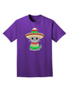 Cat with Sombrero and Poncho Adult Dark T-Shirt by TooLoud-Mens T-Shirt-TooLoud-Purple-Small-Davson Sales