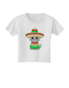 Cat with Sombrero and Poncho Toddler T-Shirt by TooLoud-Toddler T-Shirt-TooLoud-White-2T-Davson Sales