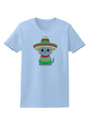 Cat with Sombrero and Poncho Womens T-Shirt by TooLoud-Womens T-Shirt-TooLoud-Light-Blue-X-Small-Davson Sales