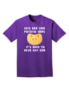 Cats Are Like Potato Chips Adult Dark T-Shirt-Mens T-Shirt-TooLoud-Purple-Small-Davson Sales