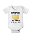 Cats Are Like Potato Chips Baby Romper Bodysuit-Baby Romper-TooLoud-White-06-Months-Davson Sales