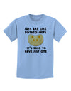 Cats Are Like Potato Chips Childrens T-Shirt-Childrens T-Shirt-TooLoud-Light-Blue-X-Small-Davson Sales