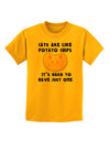 Cats Are Like Potato Chips Childrens T-Shirt-Childrens T-Shirt-TooLoud-Gold-X-Small-Davson Sales