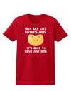 Cats Are Like Potato Chips Womens Dark T-Shirt-TooLoud-Red-X-Small-Davson Sales